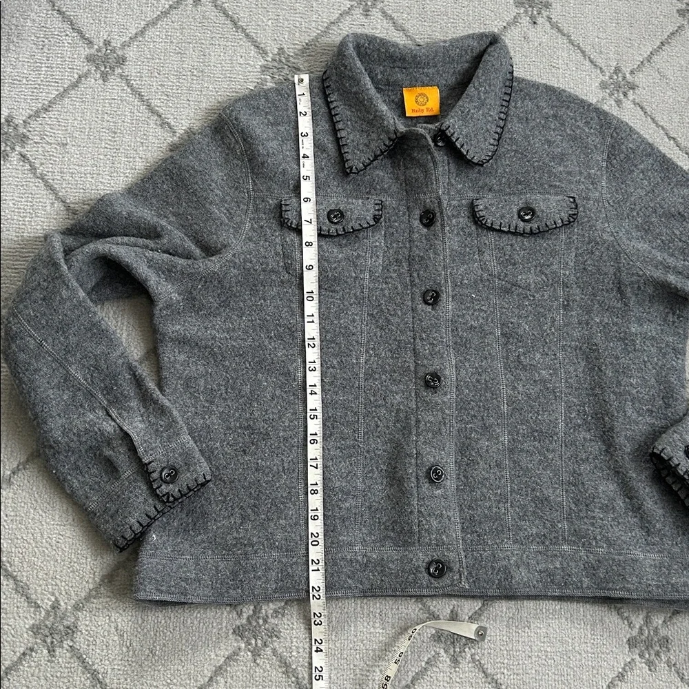 Ruby Rd. Gray Wool Jacket - Picture 5 of 7